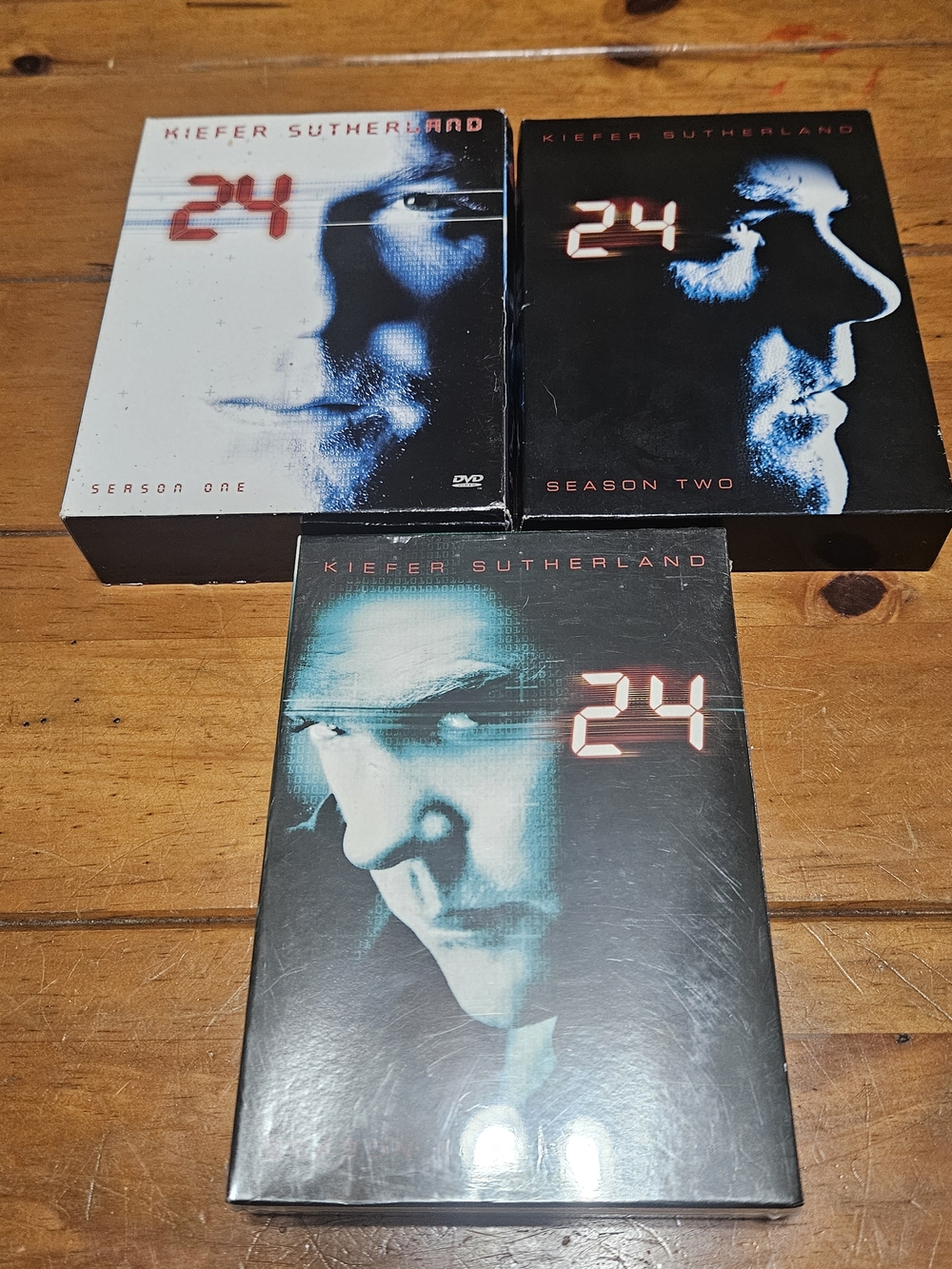 24 Seasons 1-3 DVD Complete Lot Set  One Sealed TV Series Kiefer Sutherland Fox